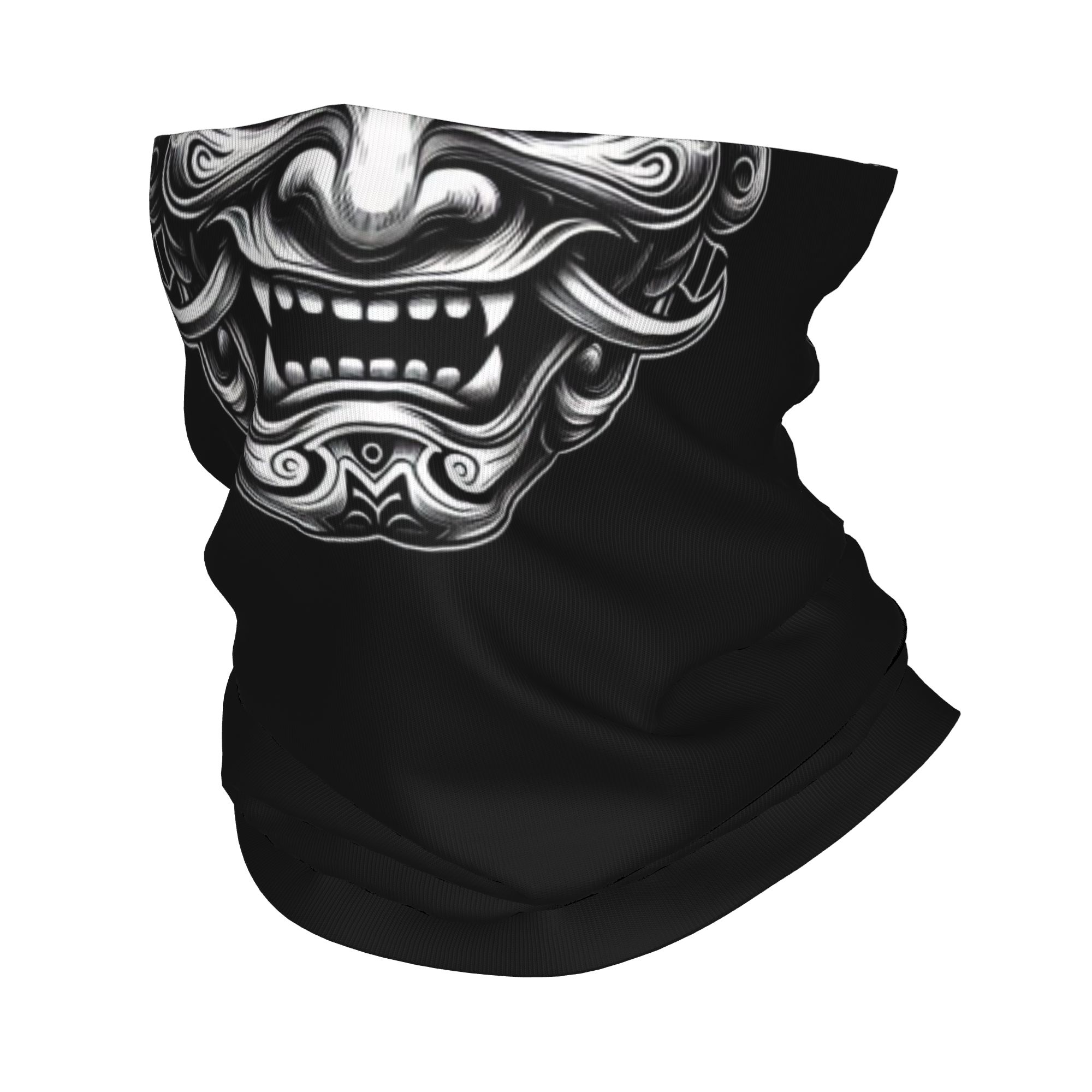Neck Gaiter Fleece - Aangepaste Samurai Oni Demon Bandana Winter