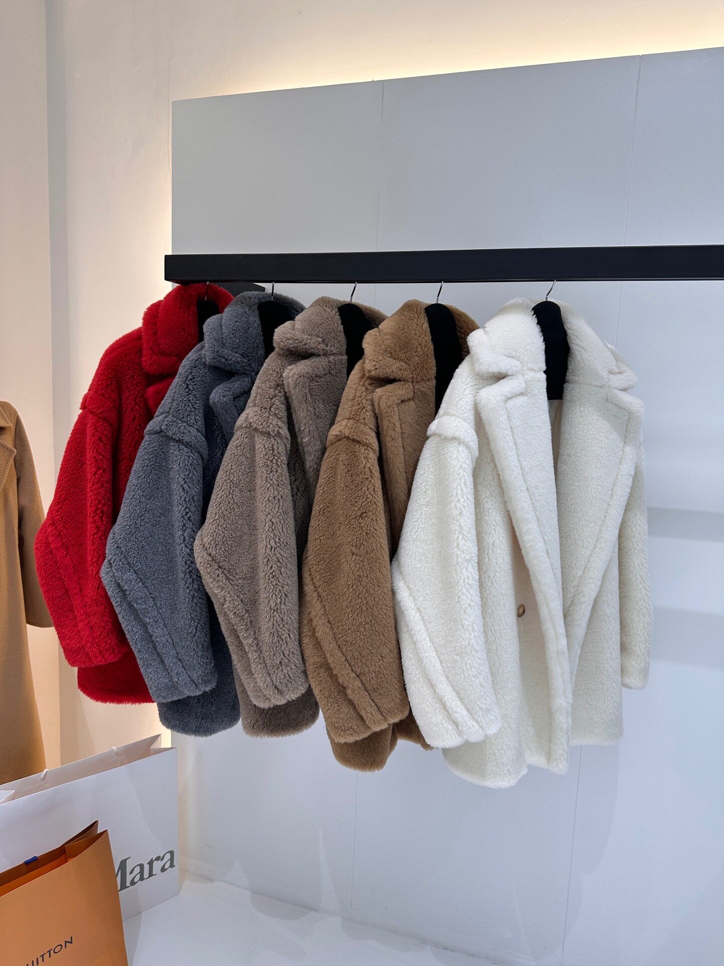 Wool Coat Peacoat - Max Short Teddy Bear Coat 62%