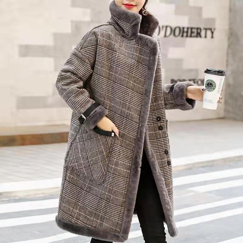 2026 Winter Warme Jas Pluche D - Wool Coat Peacoat recensie en prijs