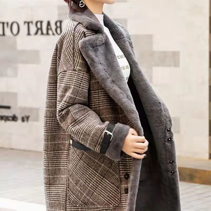 2026 Winter Warme Jas Pluche D - Wool Coat Peacoat recensie en prijs