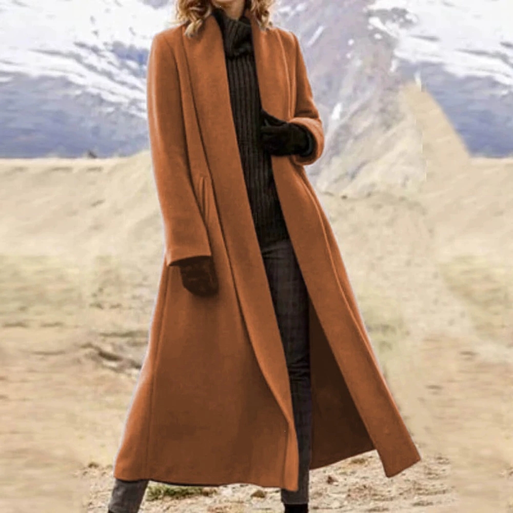 Plus Size Extra Lange Wollen J - Wool Coat Peacoat recensie en prijs