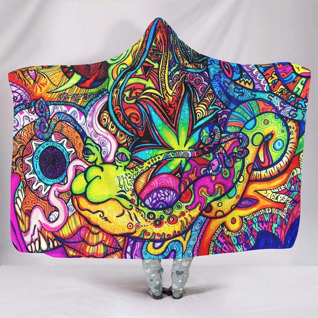 Abstract Bright Trippy Rainbow - Sherpa Hoodie Fleece recensie en prijs