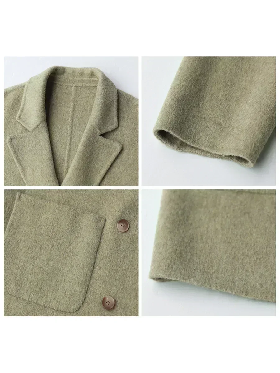 CHIC VEN Dames Wollen Jassen L - Wool Coat Peacoat recensie en prijs