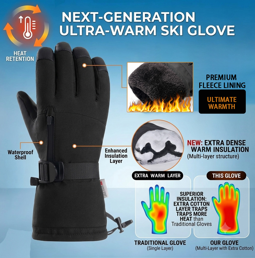 Winter skihandschoenen voor ma - Snow Glove Insulated recensie en prijs